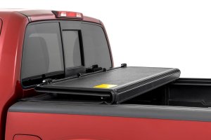 Nissan Frontier Hard Low Profile Bed Cover - Rough Country - Tri-Fold - '05-'21